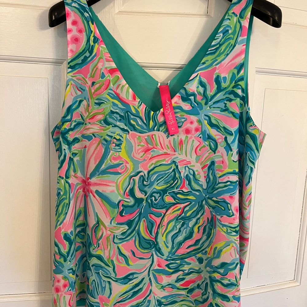 Lilly Pulitzer, XL Florin reversible tank top